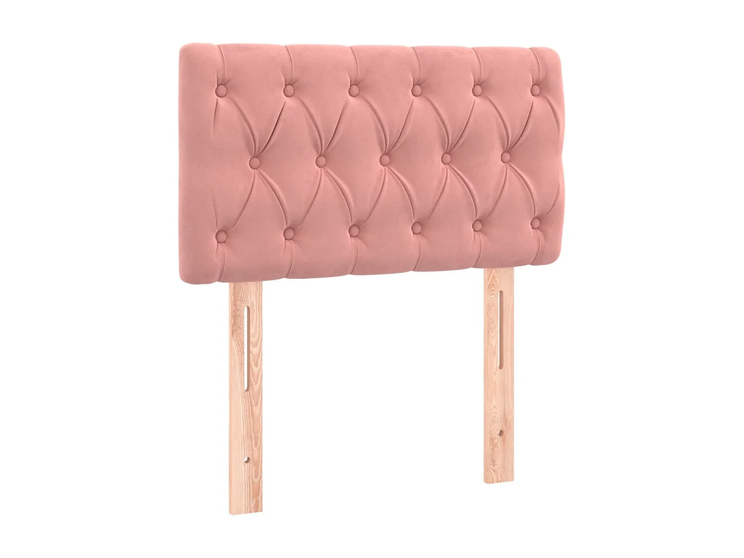 Hoofdbord | Hoofdeinde LED 80x7x78/88 cm fluweel roze