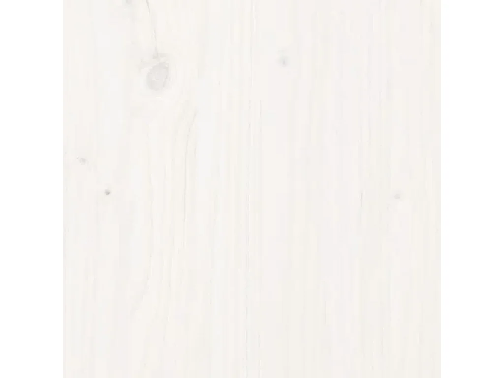 Tête de Lit | Panneau de tête pour lit Moderne Blanc 125,5x4x100 cm Bois massif de pin