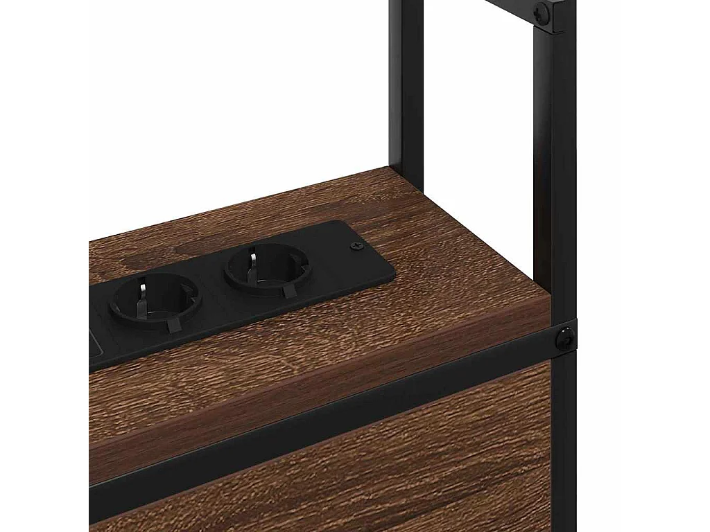 Tête de Lit de rangement | Panneau de tête pour lit Chêne marron 140 cm Bois d'ingénierie