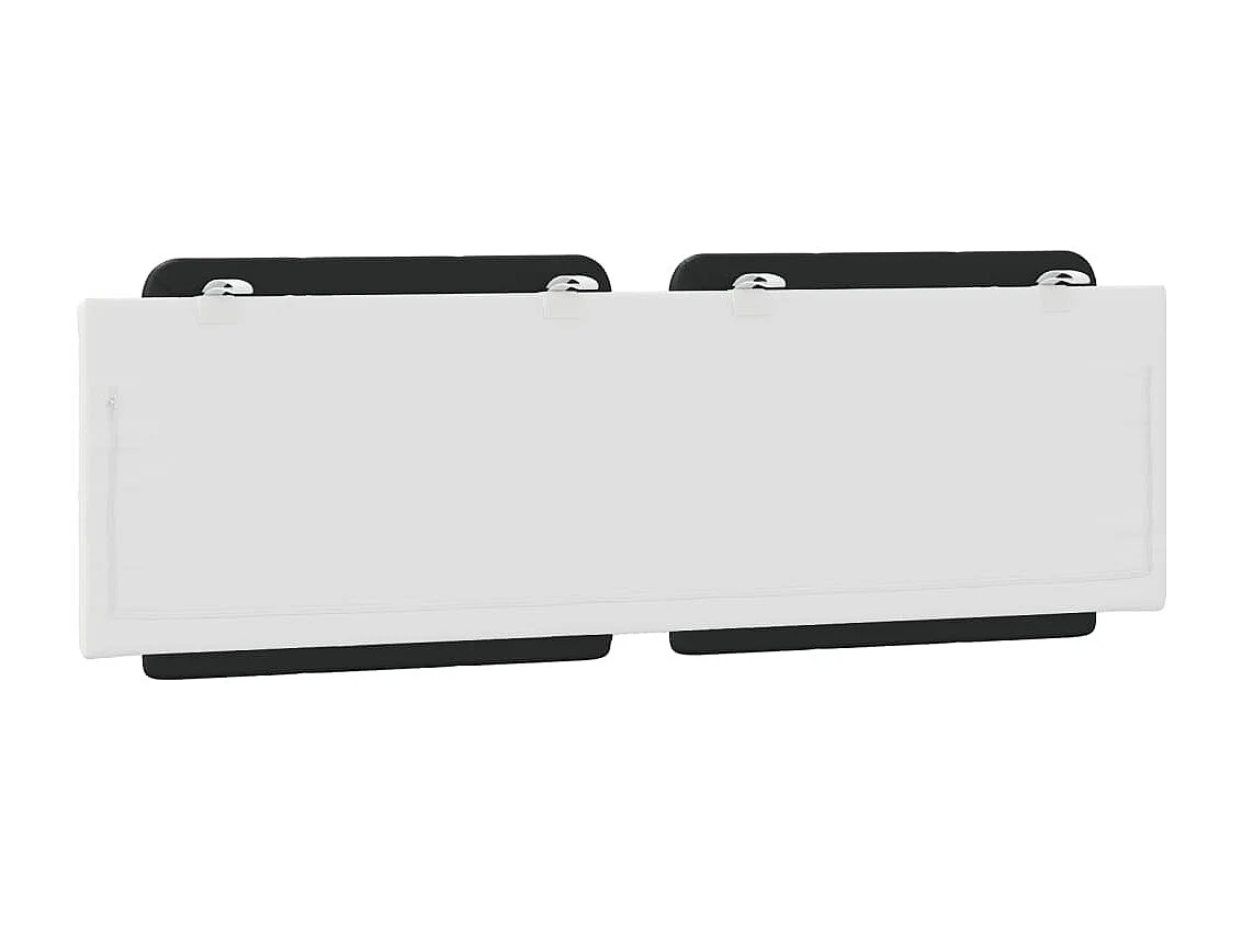 Tête de lit | Coussin de tête de lit | Tête de lit décoratif noir et blanc 160 cm similicuir