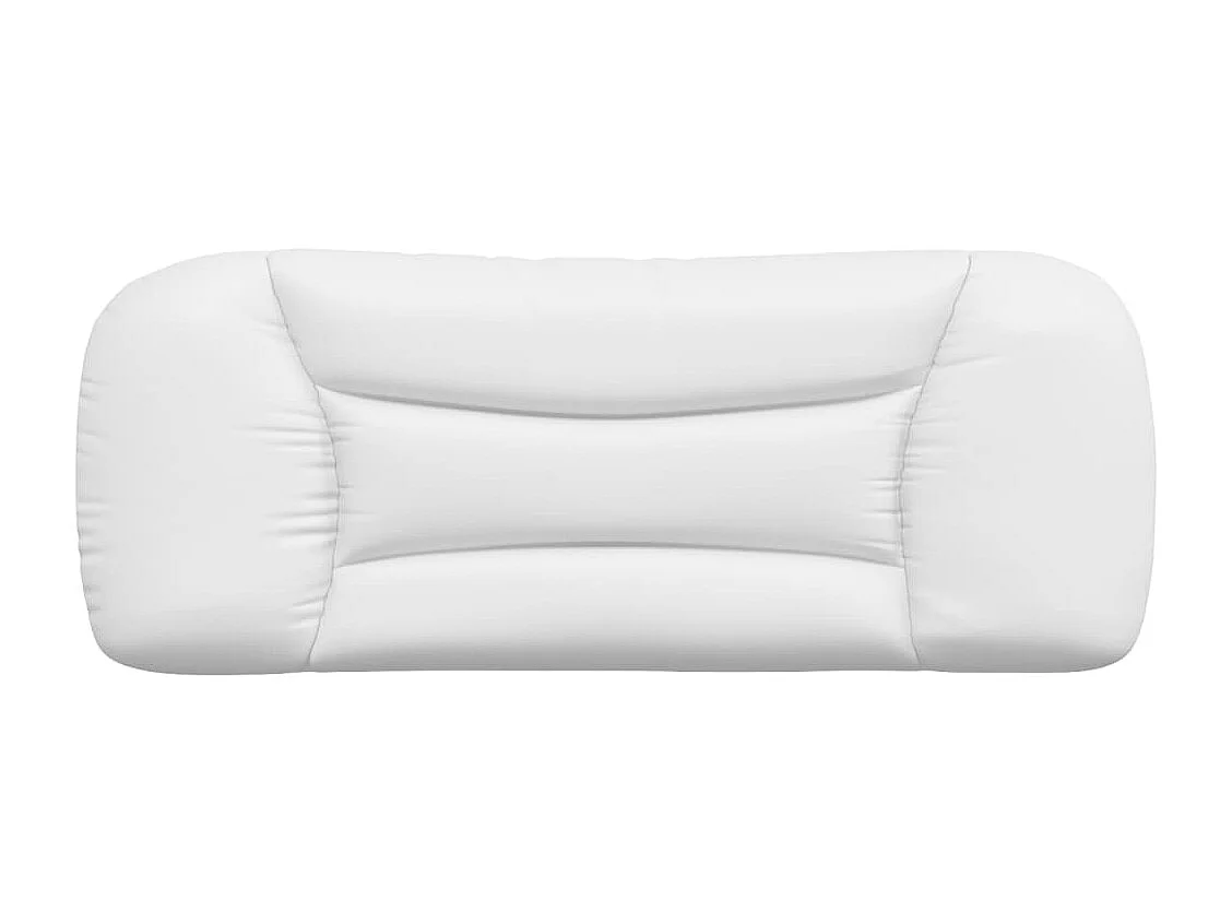 Tête de lit | Coussin de tête de lit | Tête de lit décoratif blanc 100 cm similicuir