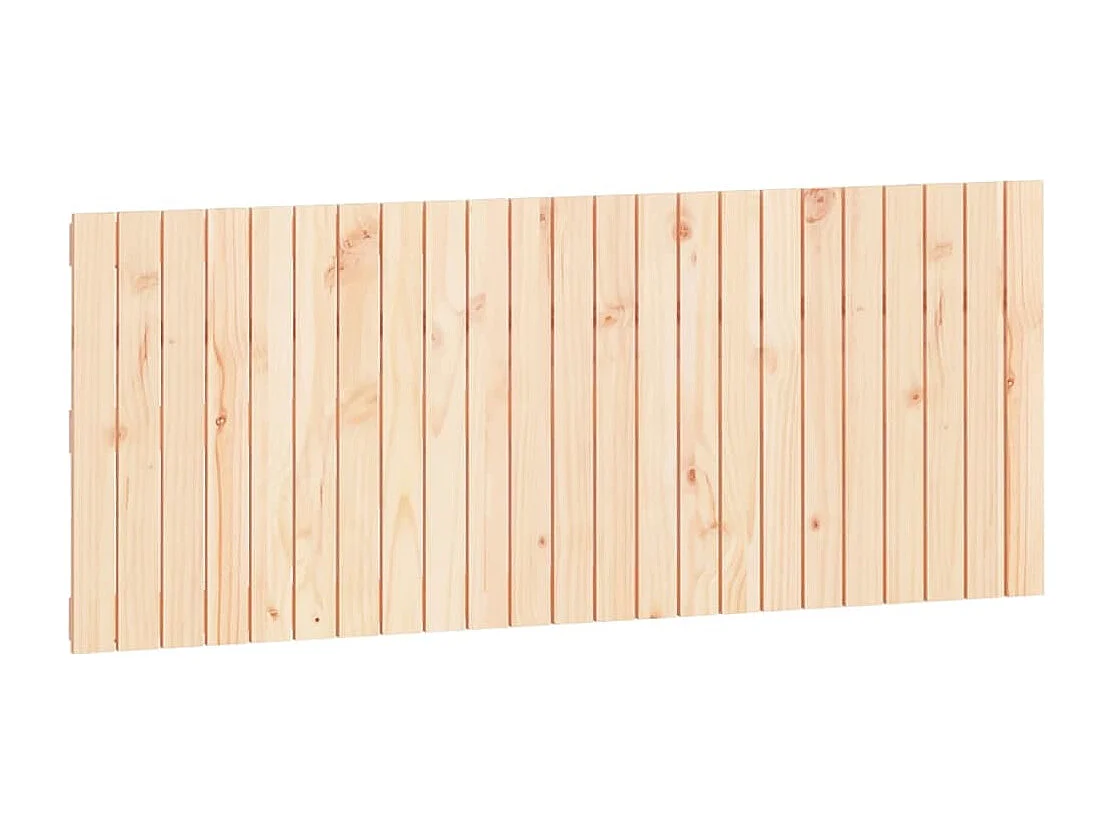 Cabecero de Cama | Cabezal de cama | Mueble de cabecero de pared madera maciza de pino 147x3x60 cm