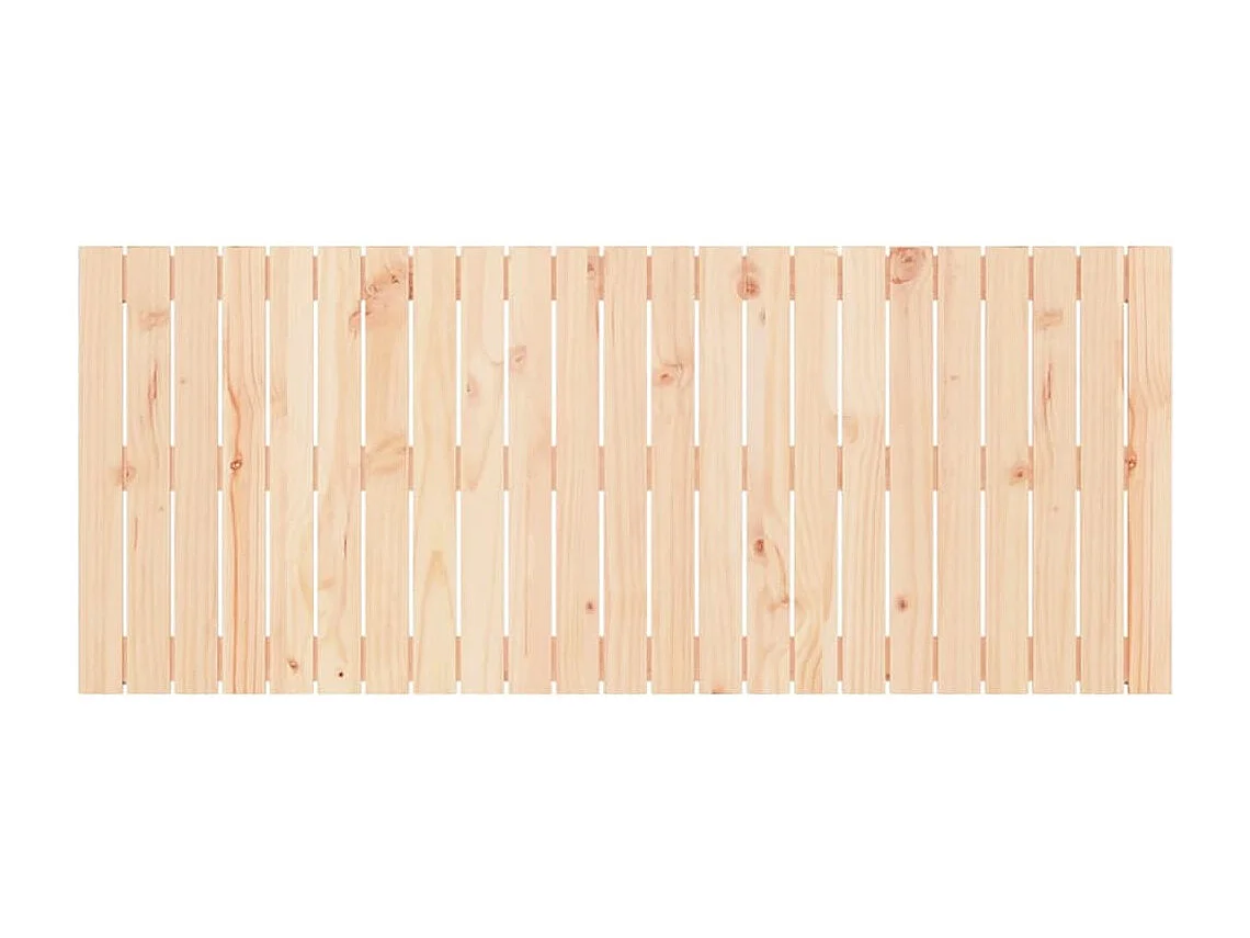 Cabecero de Cama | Cabezal de cama | Mueble de cabecero de pared madera maciza de pino 147x3x60 cm