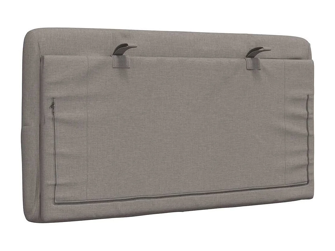Tête de lit | Coussin de tête de lit | Tête de lit décoratif taupe 90 cm tissu