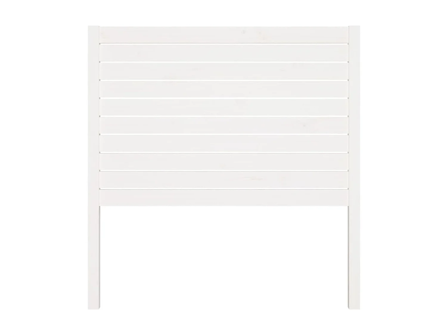 Tête de Lit | Panneau de tête pour lit Moderne Blanc 81x4x100 cm Bois massif de pin