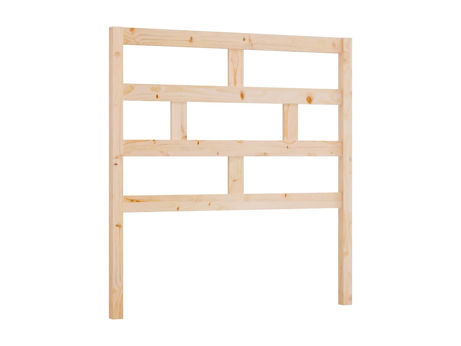 Cabecero de Cama | Cabezal de cama | Mueble de cabecero madera maciza de pino 106x4x100 cm