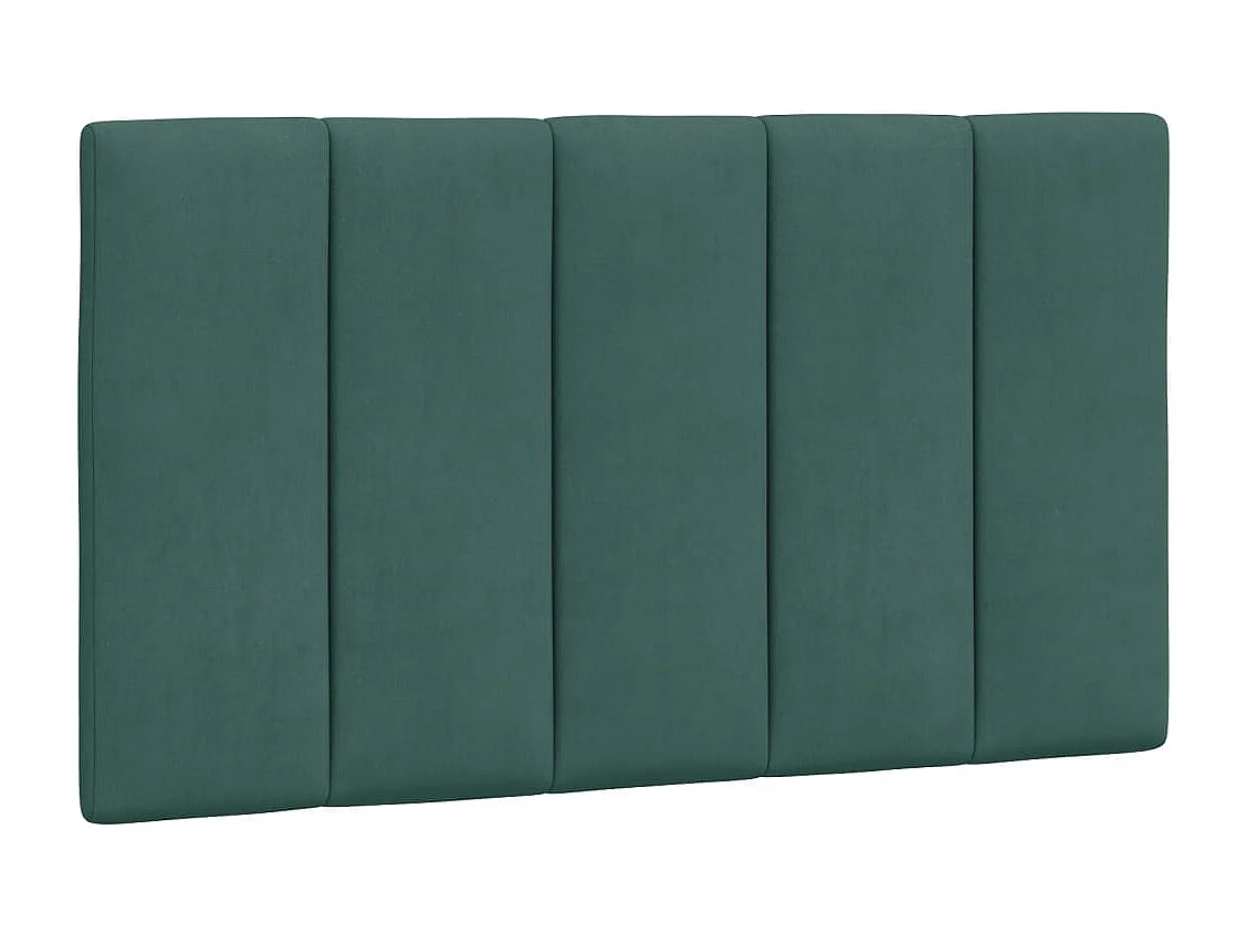 Tête de lit | Coussin de tête de lit | Tête de lit décoratif vert foncé 80 cm velours
