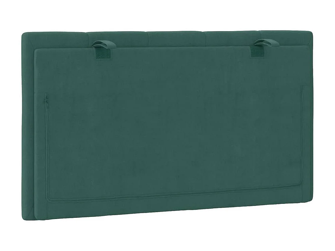 Tête de lit | Coussin de tête de lit | Tête de lit décoratif vert foncé 80 cm velours