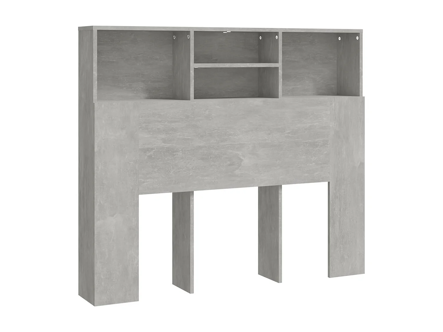 Cabecero de Cama | Cabezal de Cama | Mueble cabecero gris hormigón 120x19x103,5 cm