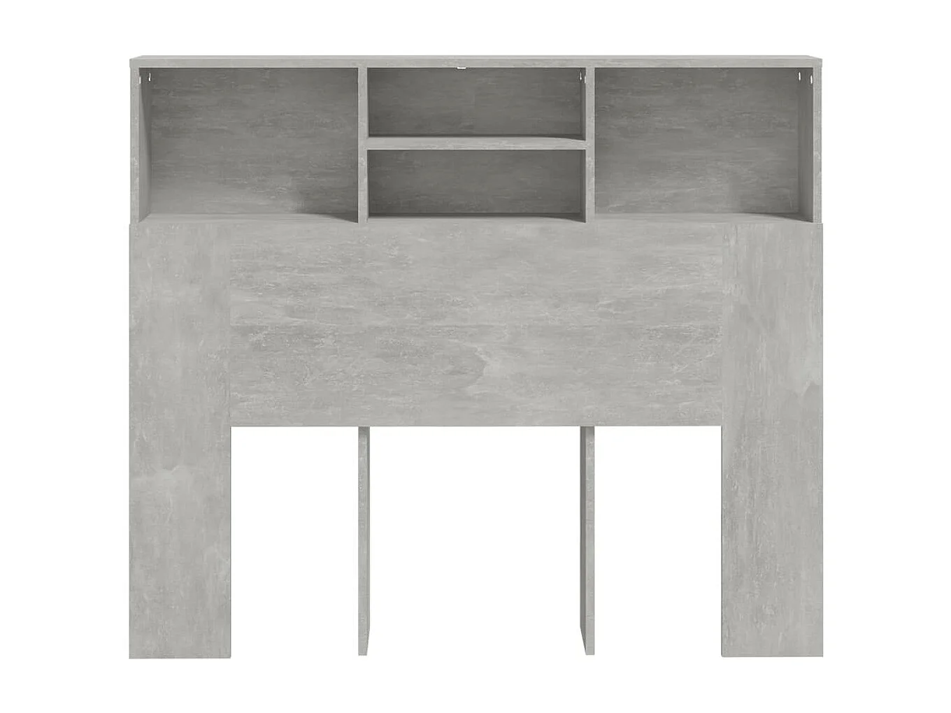 Tête de Lit avec rangement | Armoire de tête de lit Gris béton 120x19x103,5 cm