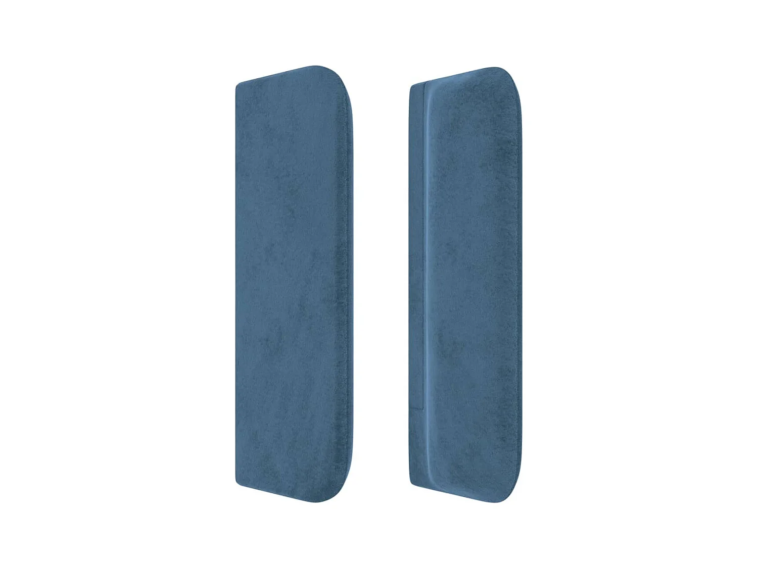 Mueble cabecero | Cabezal de cama | Cabecero de terciopelo azul oscuro 183x16x78/88 cm