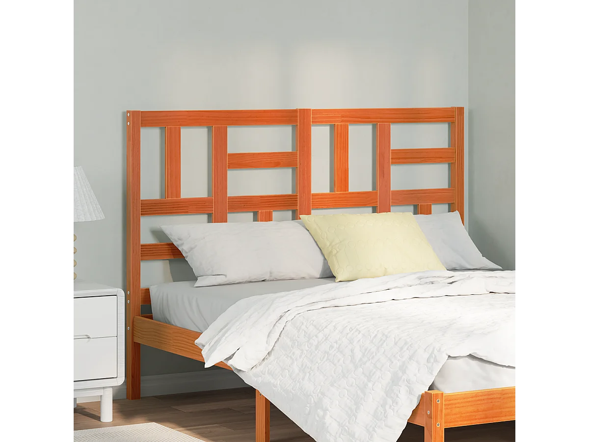 Cabecera de Cama  | Cabezal de cama | Mueble de cabecerocon cabecera Marrón cera 145.5 x 4 x 104 cm