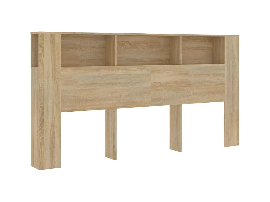 Cabecero de Cama | Cabezal de Cama | Mueble cabecero color roble Sonoma 200x18,5x104,5 cm