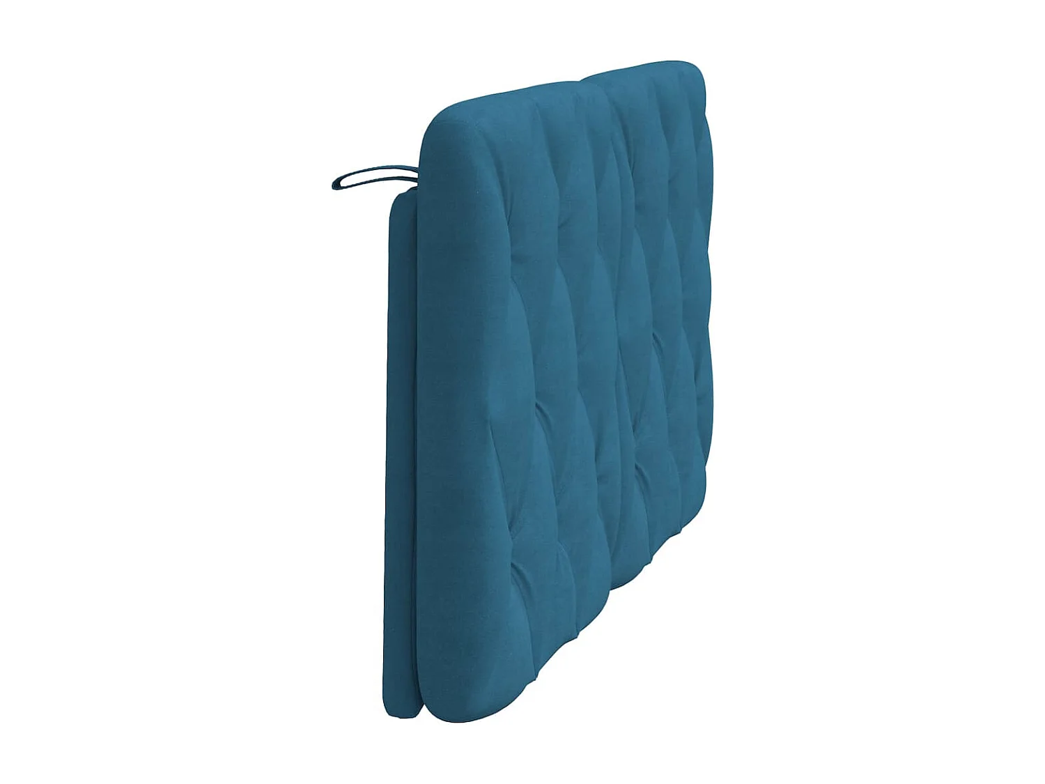 Hoofdbord | Hoofdbordkussen 120 cm fluweel blauw