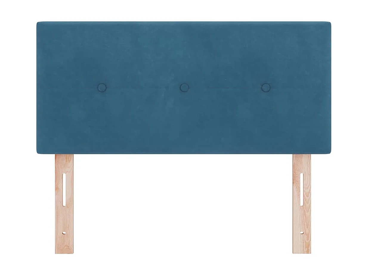 Tête de lit Montage mural | Panneau de tête pour lit Moderne  Bleu foncé 80 cm Velours