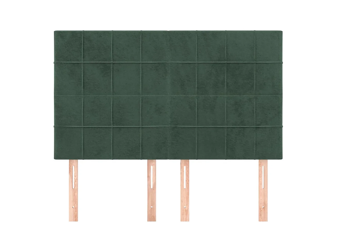 Têtes de lit | Panneaux de tête pour lit Moderne 4 pcs Vert foncé 72x5x78/88 cm Velours