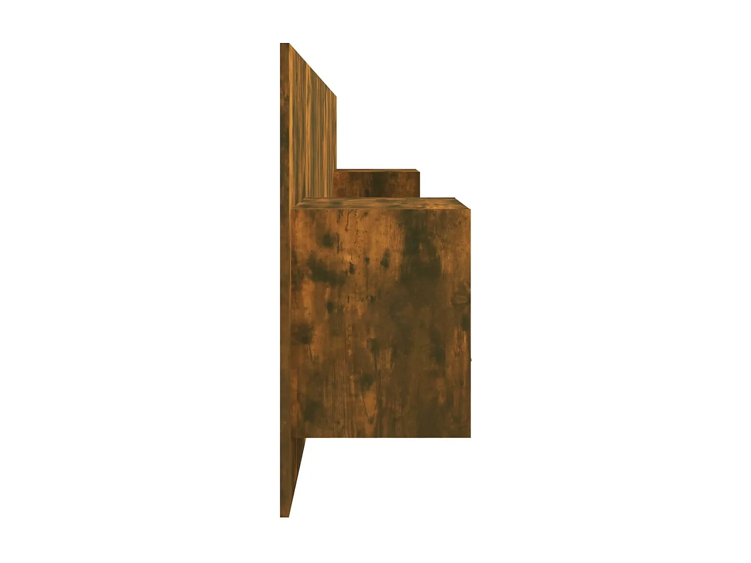 Cabecero de Cama | Cabezal de cama | Mueble de cabecero con mesitas madera contrachapada roble ahumado