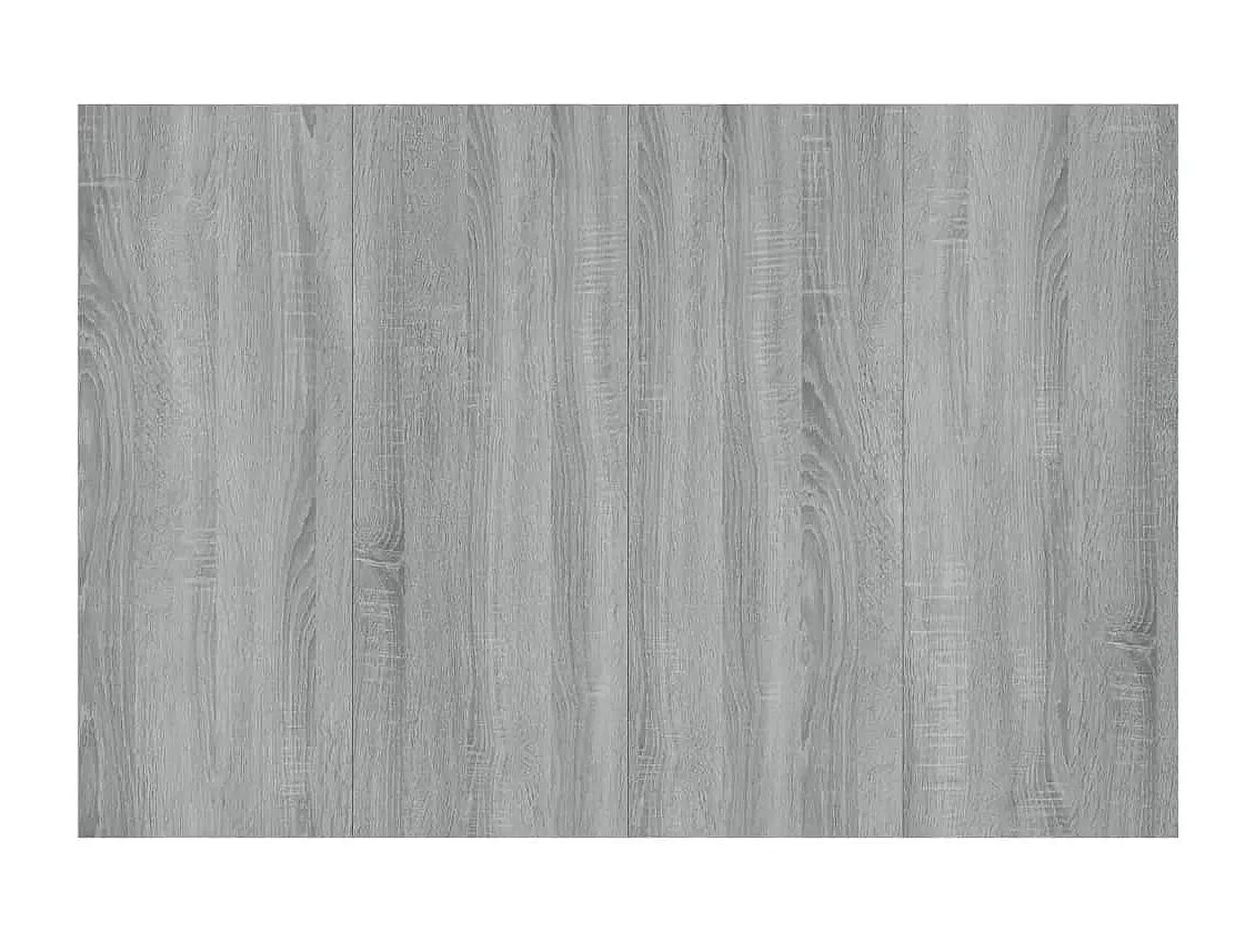 Cabecero de Cama | Cabezal de cama | Mueble de cabecero con mesitas madera contrachapada gris Sonoma