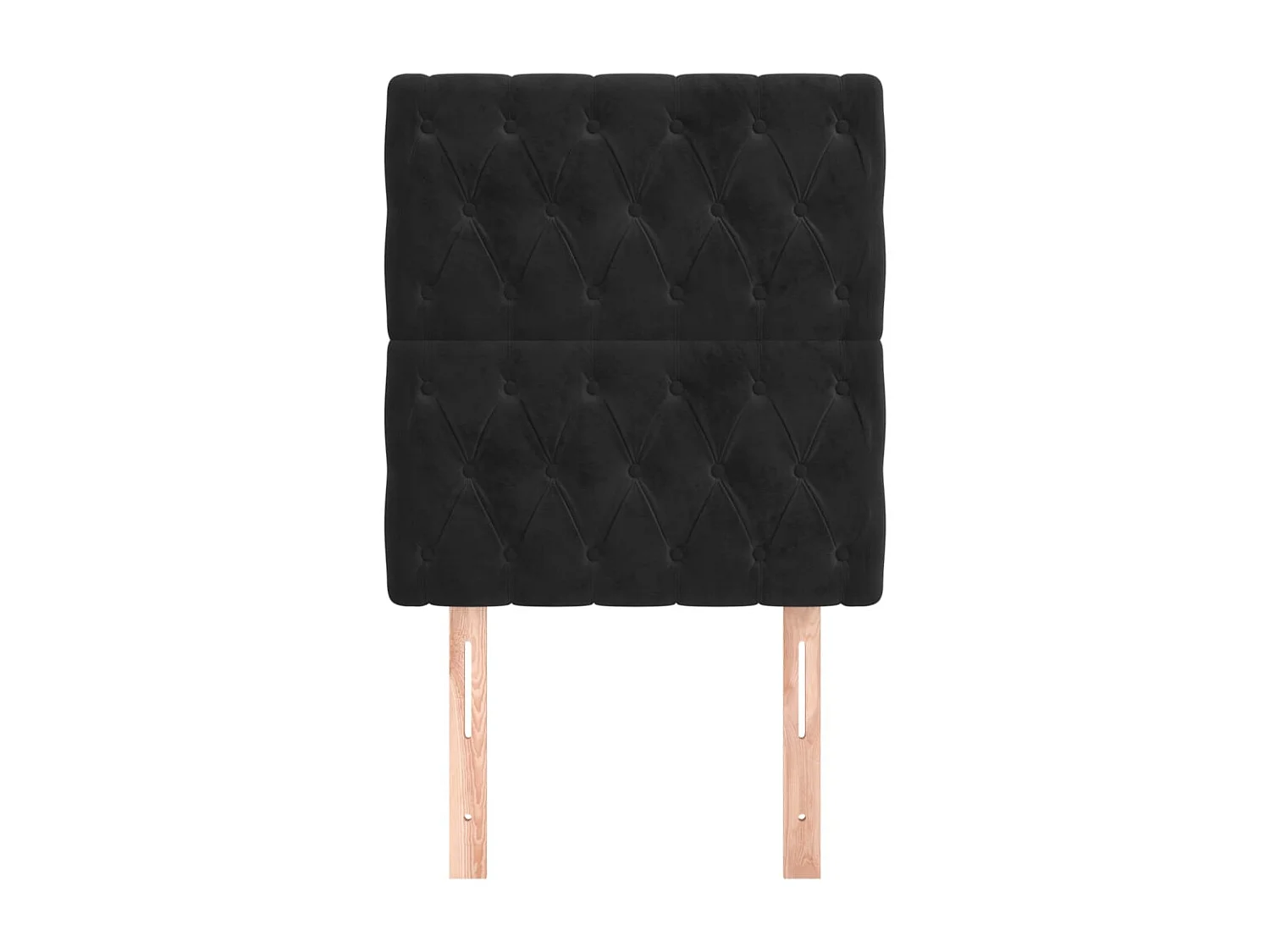 Têtes de lit | Panneaux de tête pour lit Moderne 2 pcs Noir 80x7x78/88 cm Velours