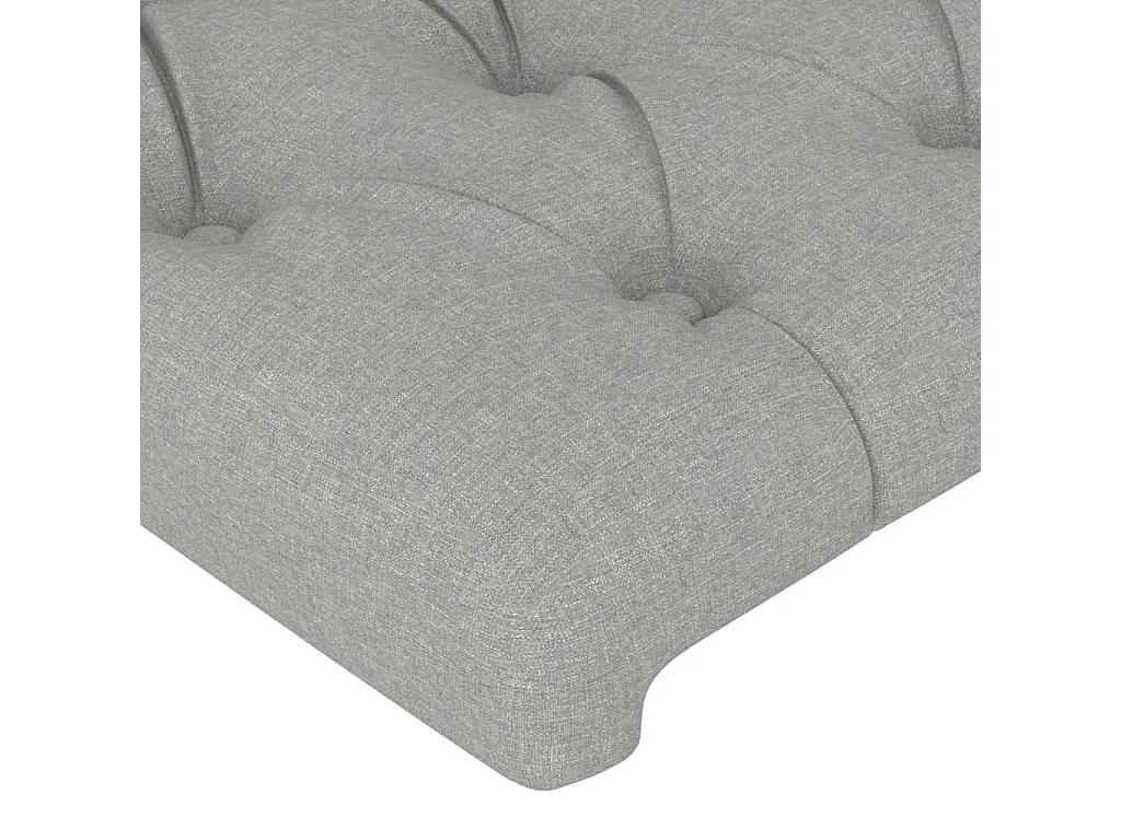 Têtes de lit | Panneaux de tête pour lit Moderne 4 pcs Gris clair 72x7x78/88 cm Tissu