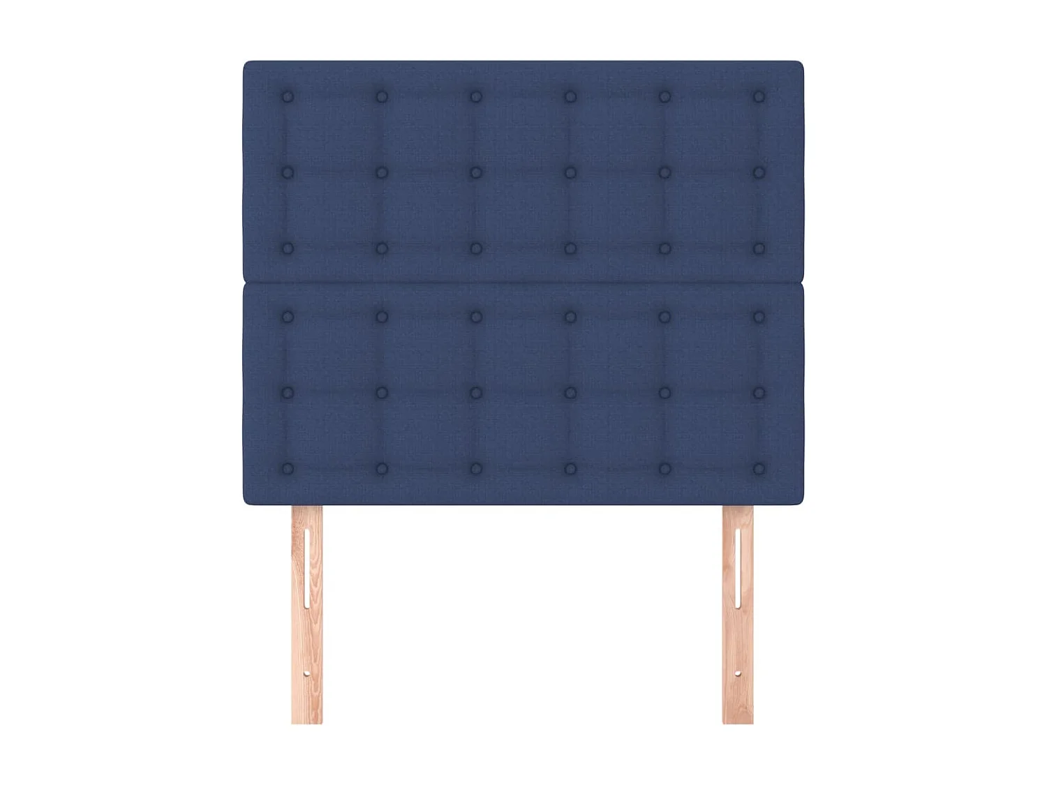 Têtes de lit | Panneaux de tête pour lit Moderne 2 pcs Bleu 80x5x78/88 cm Tissu