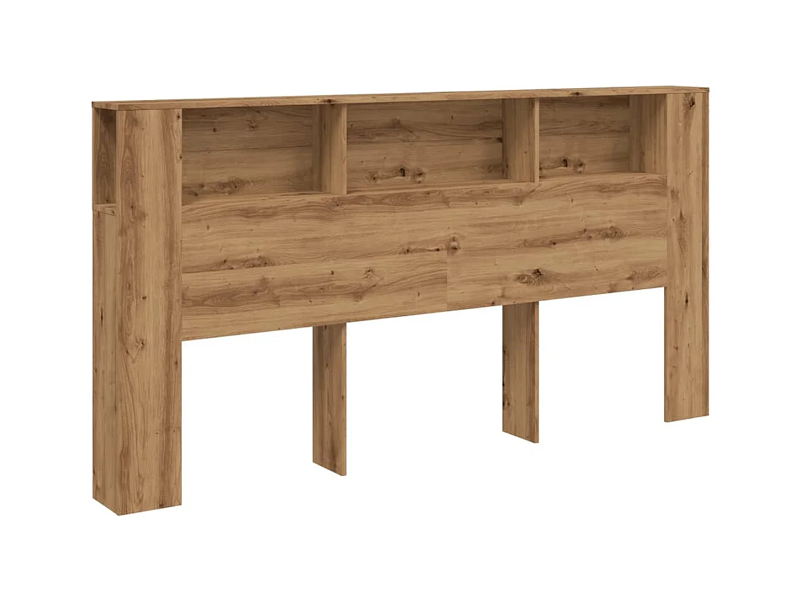 Mueble cabecero | Cabecero | Cabezal de cama armario madera roble artisian 200x18,5x102,5 cm