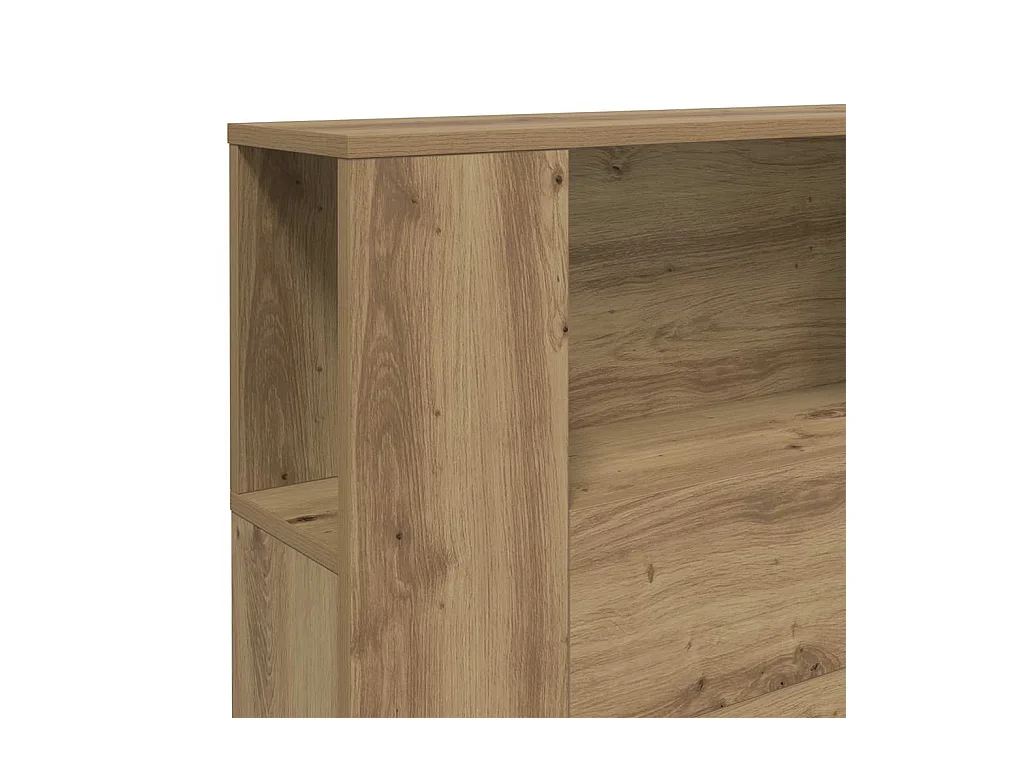 Mueble cabecero | Cabecero | Cabezal de cama armario madera roble artisian 200x18,5x102,5 cm