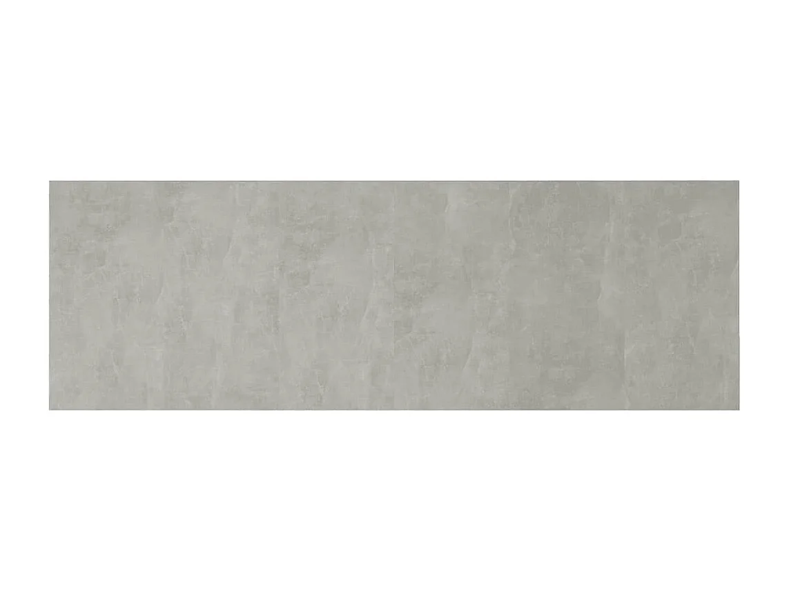 Tête de Lit avec rangement | Tête de lit avec armoires Gris béton Bois d'ingénierie