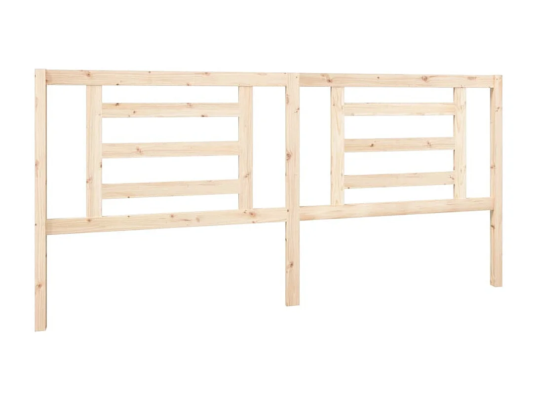 Tête de Lit | Panneau de tête pour lit Moderne 206x4x100 cm Bois massif de pin