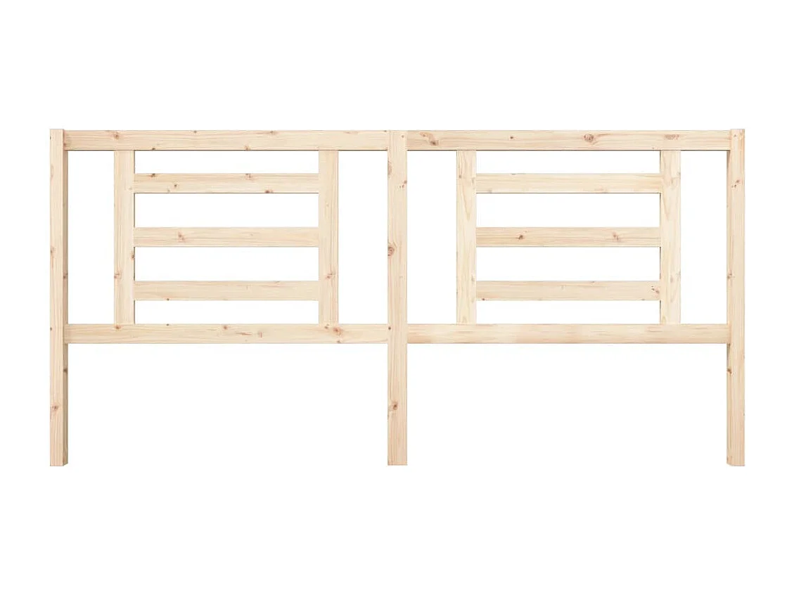 Tête de Lit | Panneau de tête pour lit Moderne 206x4x100 cm Bois massif de pin
