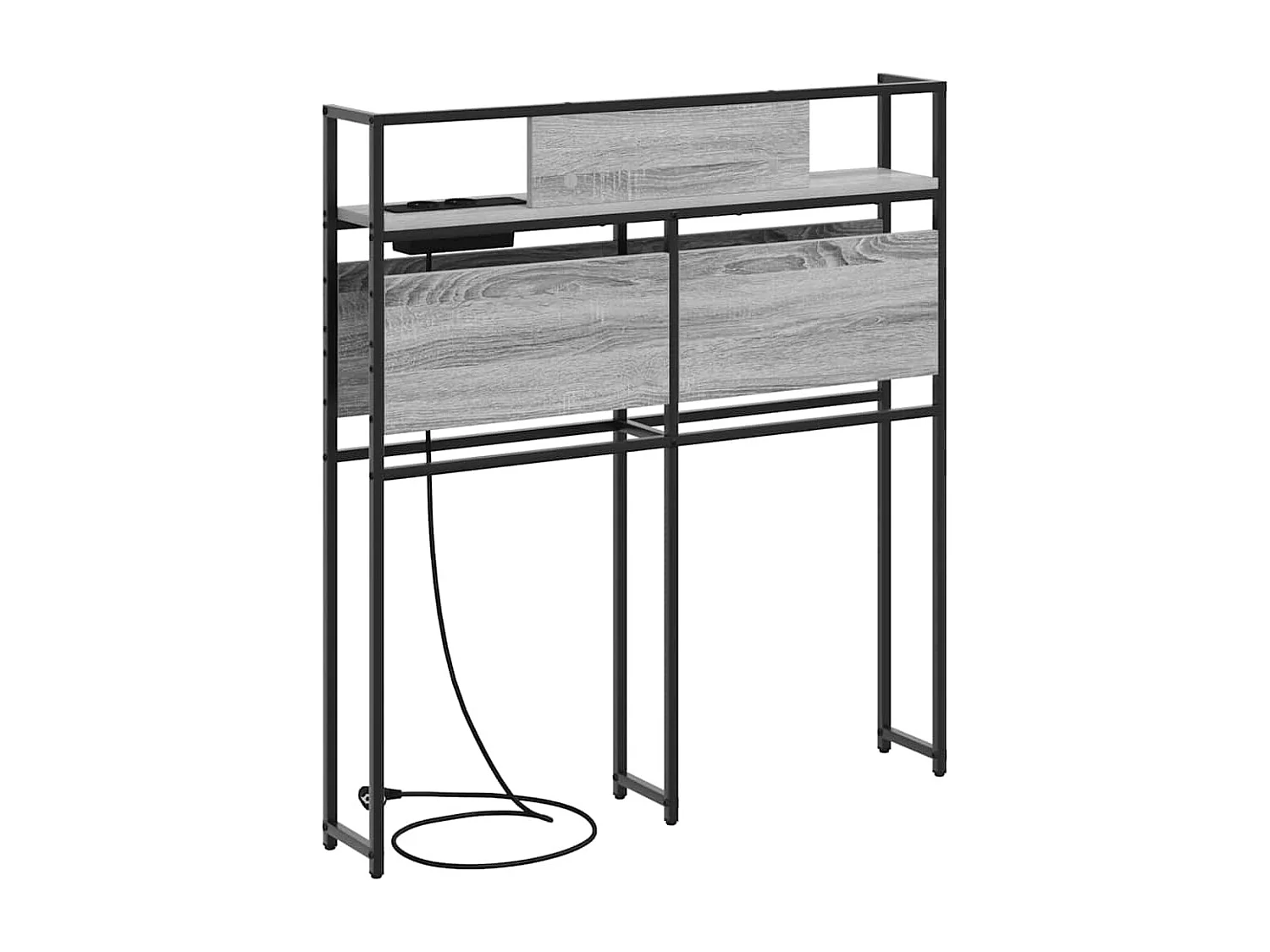 Tête de Lit de rangement | Panneau de tête pour lit Sonoma gris 100 cm Bois d'ingénierie