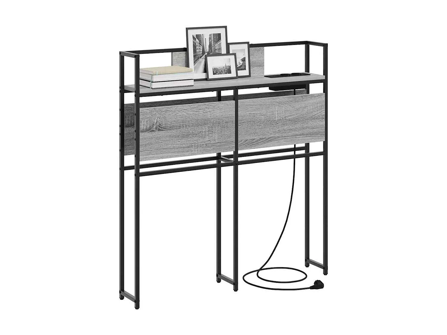 Tête de Lit de rangement | Panneau de tête pour lit Sonoma gris 100 cm Bois d'ingénierie