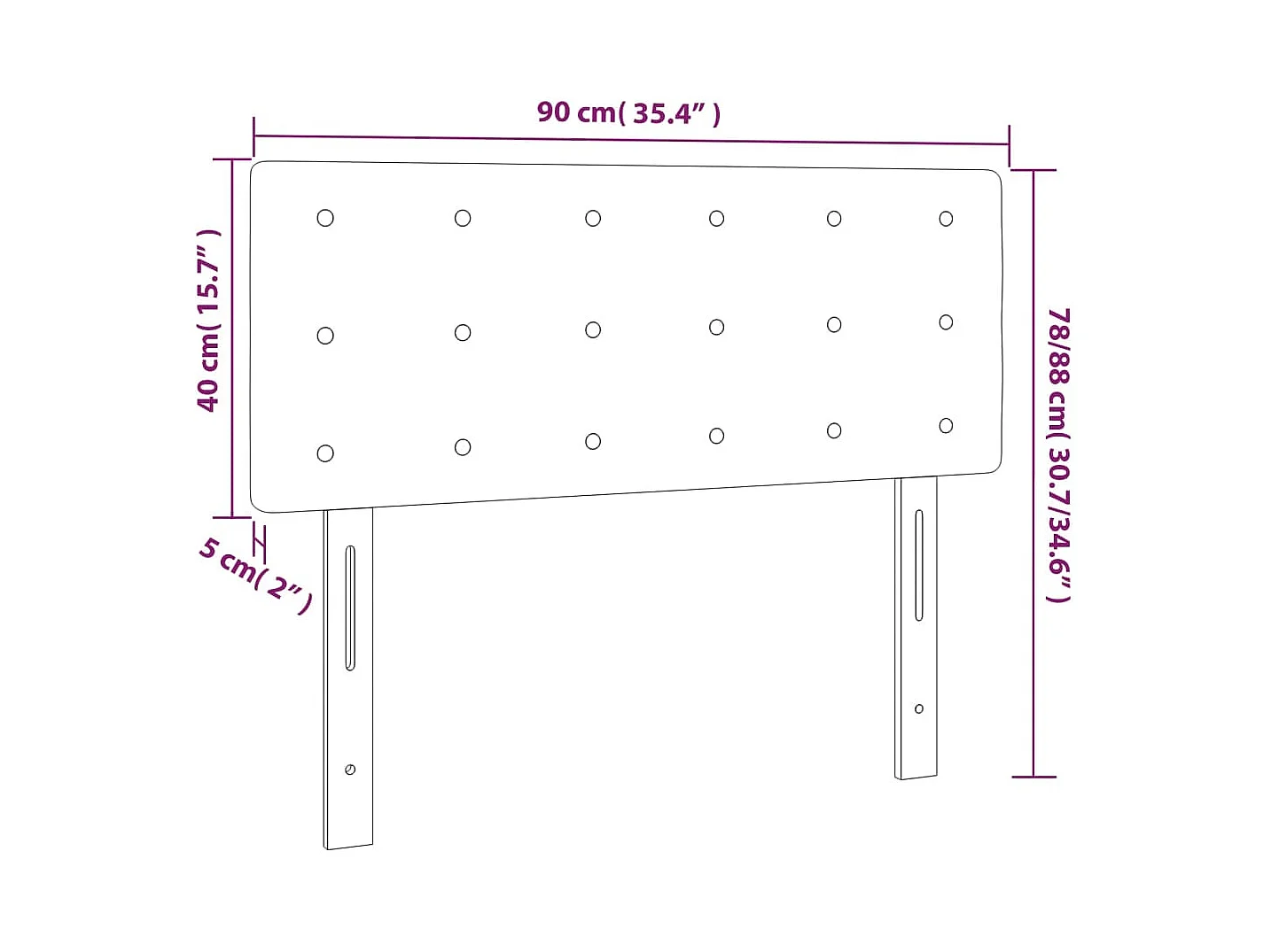 Tête de Lit | Panneau de tête pour lit Moderne à LED Gris clair 90x5x78/88 cm Tissu