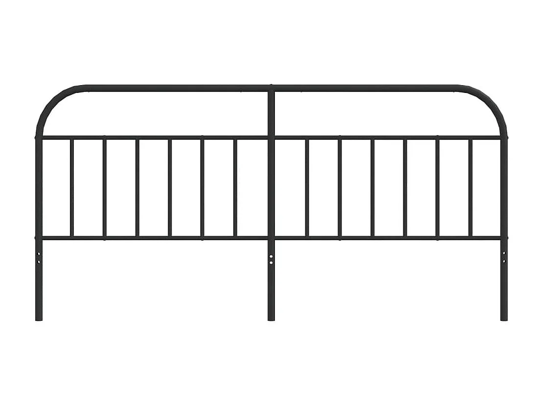 Tête de Lit | Panneau de tête pour lit Moderne métal noir 200 cm