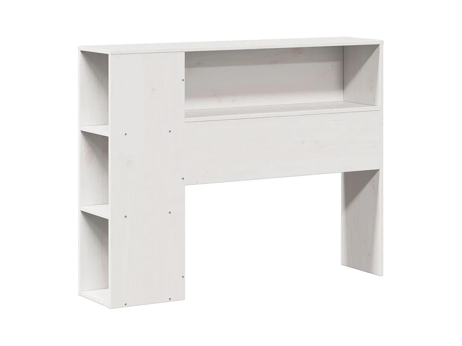 Cabecero de Cama | Cabezal de cama | Mueble de cabecero almacenaje madera maciza pino blanco 75 cm