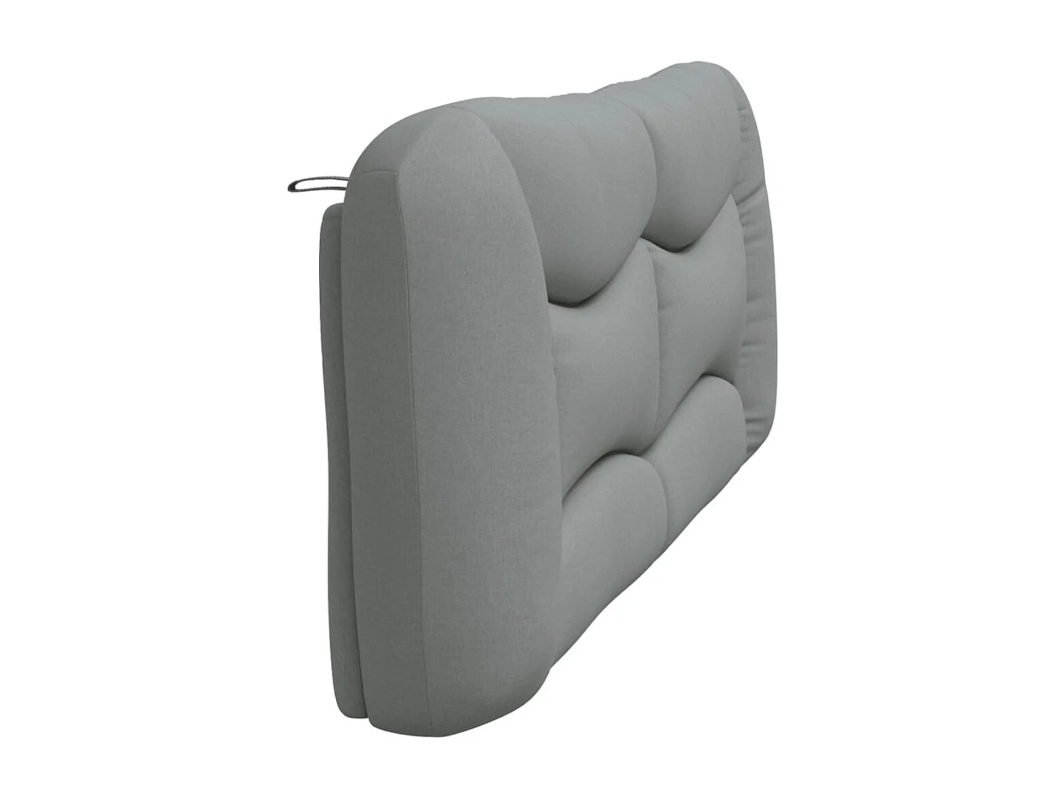 Cabecero de Cama | Cabezal de cama | Mueble de cabecero acolchado Hvar tela gris claro 200 cm