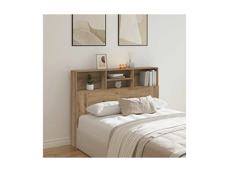 Cabecero de Cama | Cabezal de cama | Mueble de cabecero Artisan Oak 140x19x103,5 cm