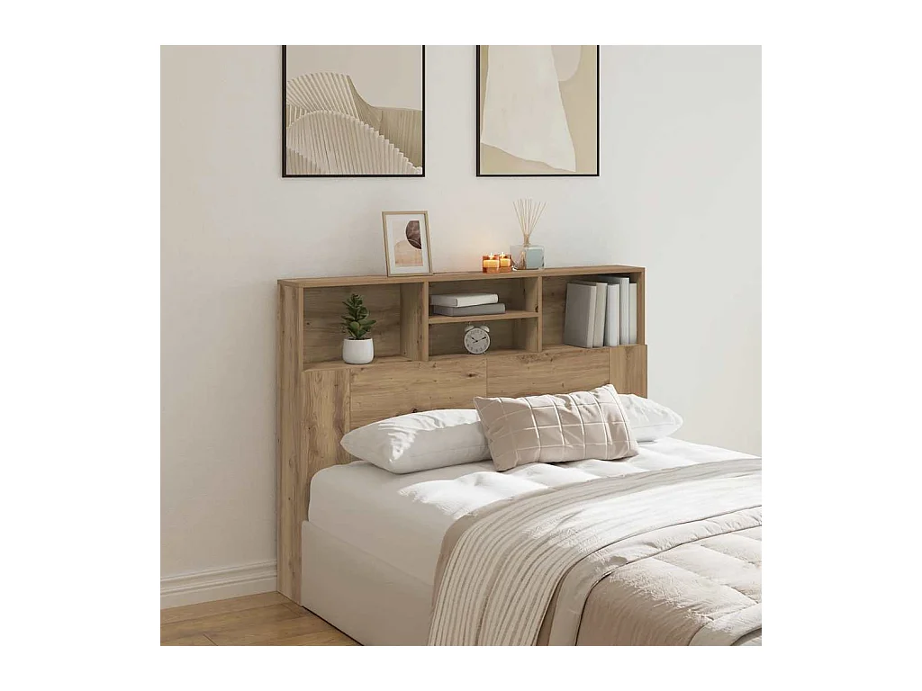 Cabecero de Cama | Cabezal de cama | Mueble de cabecero Artisan Oak 140x19x103,5 cm