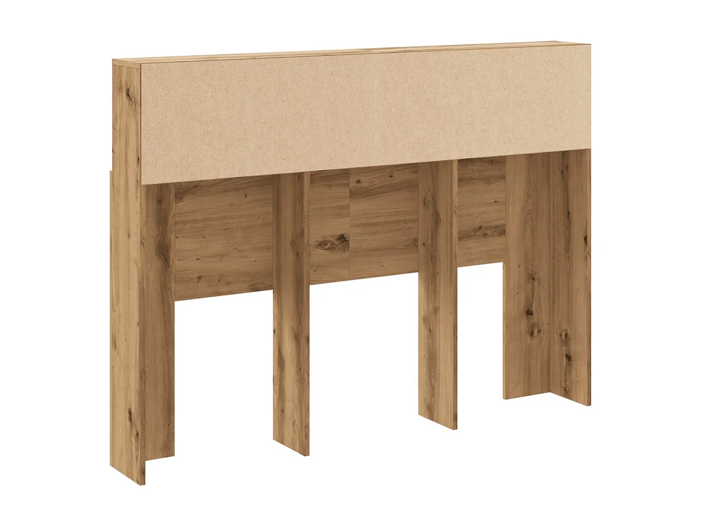 Tête de Lit avec rangement | Armoire de tête de lit chêne artisanal 140x19x103,5 cm