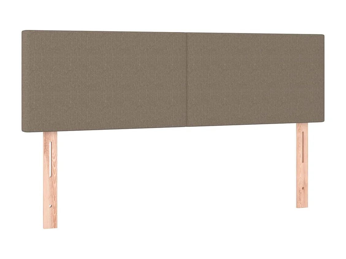 Hoofdbord | Hoofdeinde LED 144x5x78/88 cm stof taupe