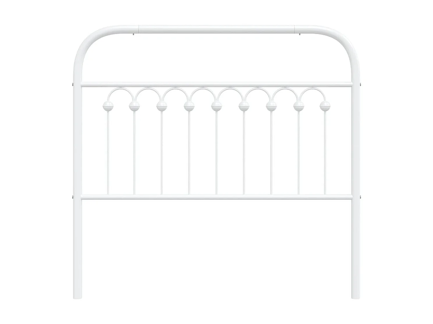 Tête de Lit | Panneau de tête pour lit Moderne métal blanc 100 cm