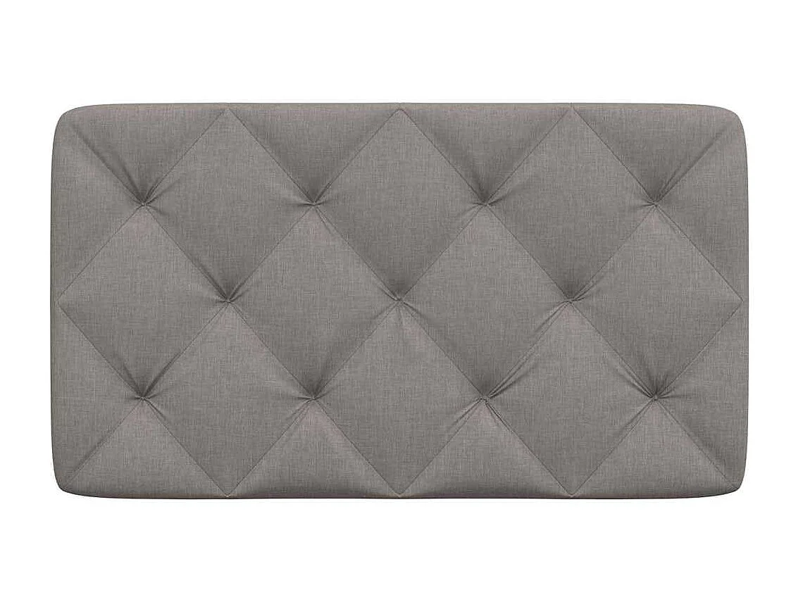 Cabecero de Cama | Cabezal de cama | Mueble de cabecero acolchado tela gris taupé 80 cm