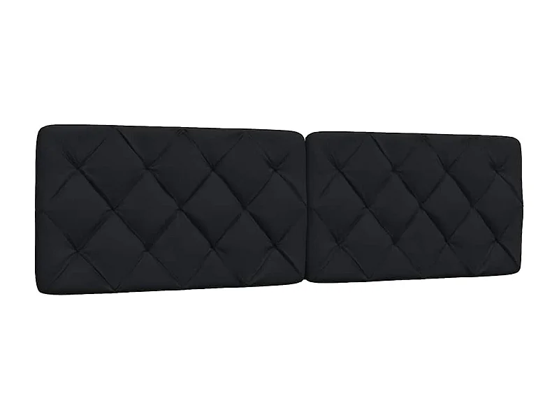 Cabecero de Cama | Cabezal de cama | Mueble de cabecero acolchado tela negro 180 cm