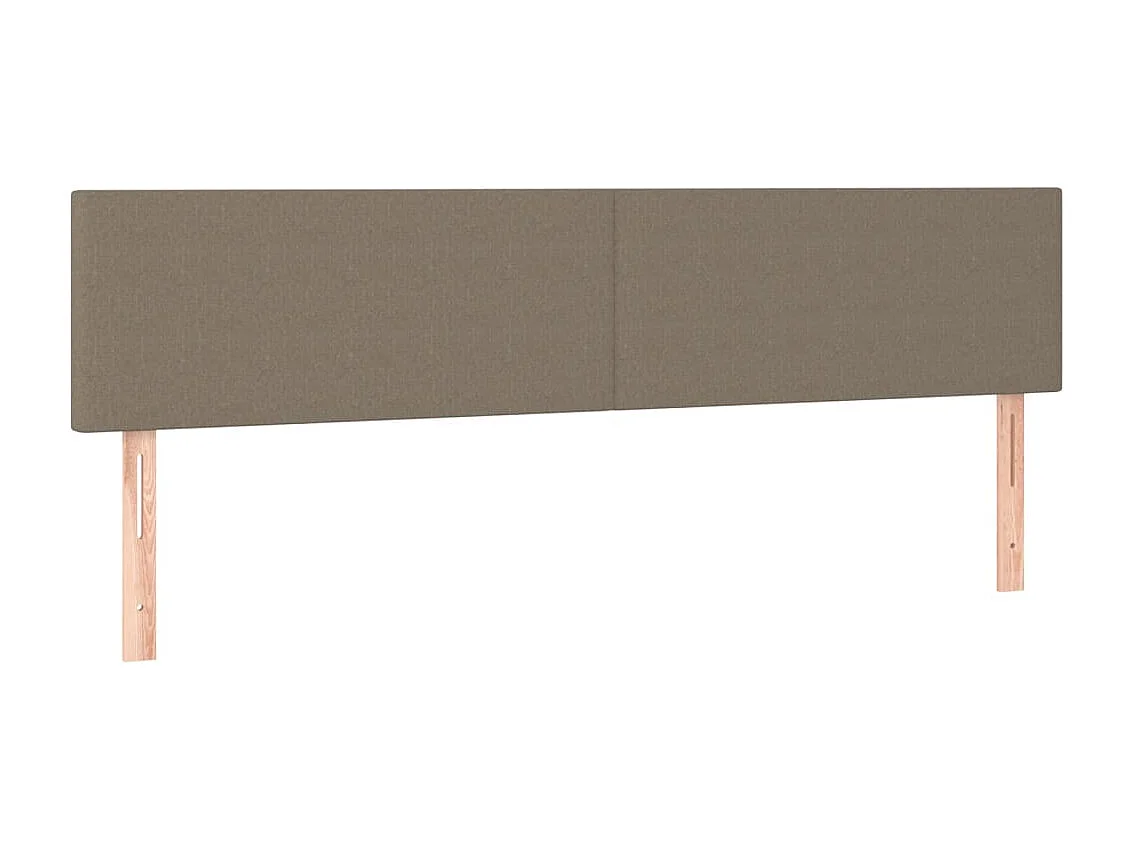 Têtes de lit | Panneaux de tête pour lit Moderne 2 pcs Taupe 80x5x78/88 cm Tissu
