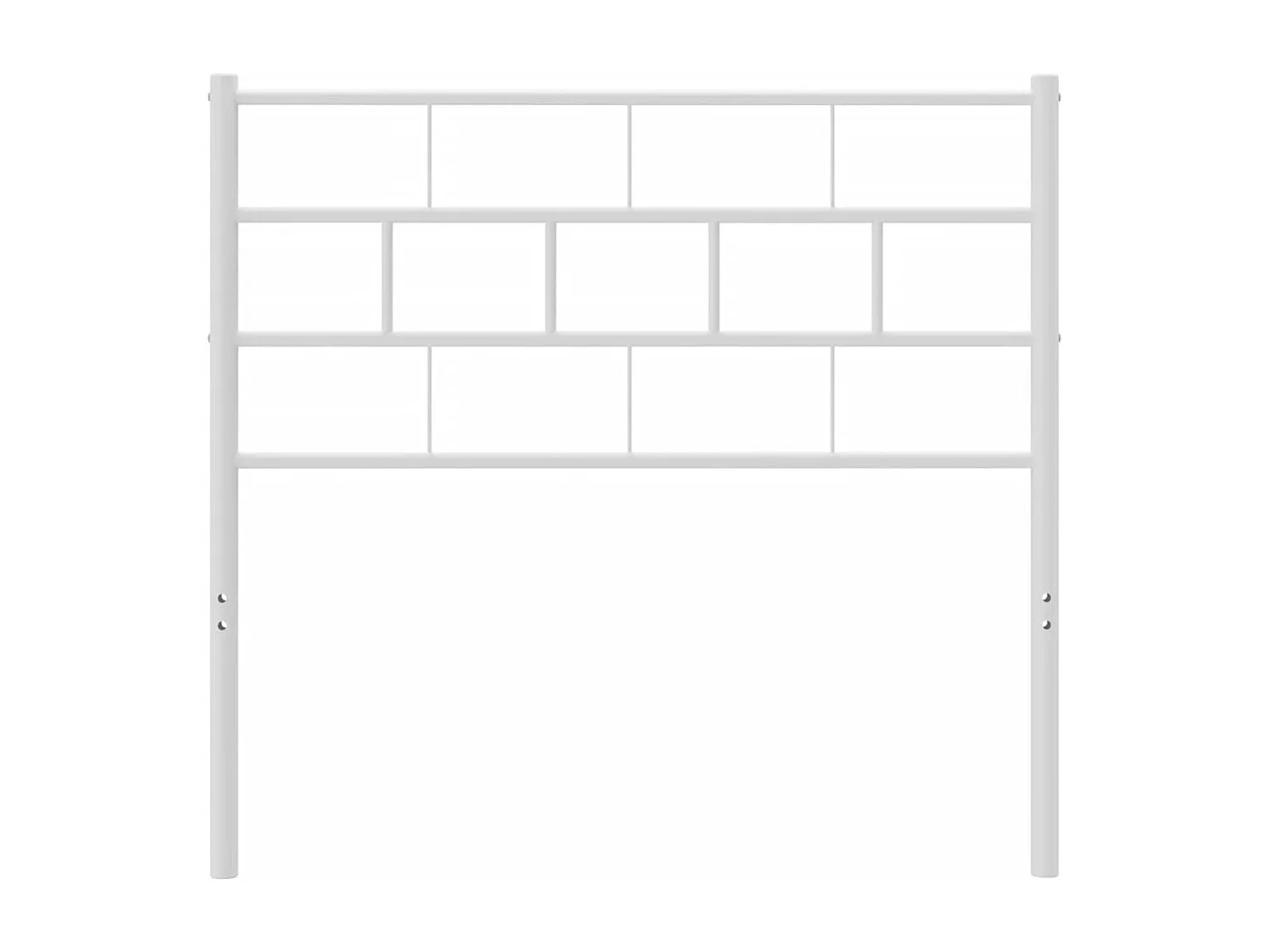 Tête de Lit | Panneau de tête pour lit Moderne métal blanc 75 cm