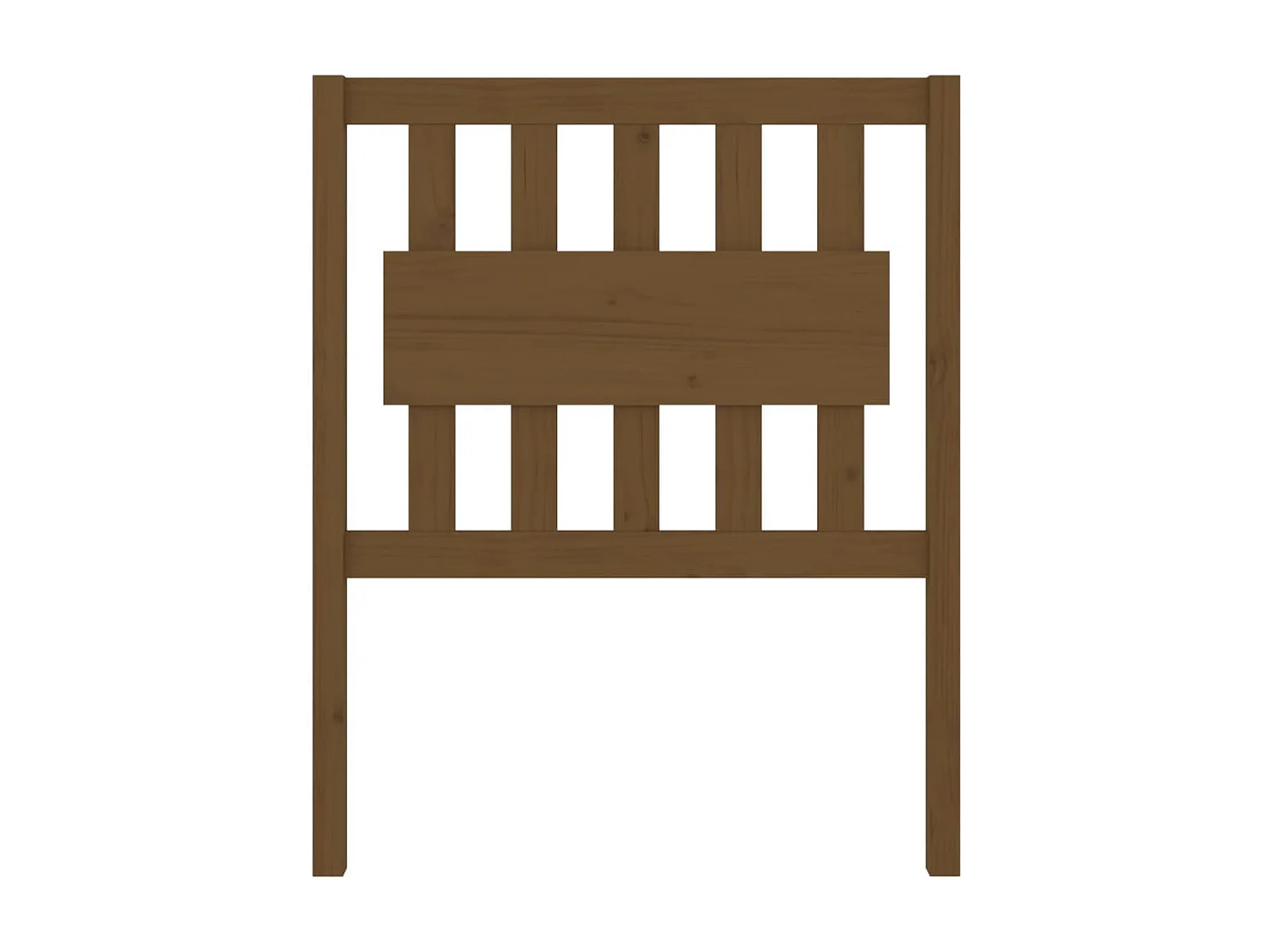 Tête de Lit | Panneau de tête pour lit Moderne Marron miel 80,5x4x100 cm Bois massif de pin