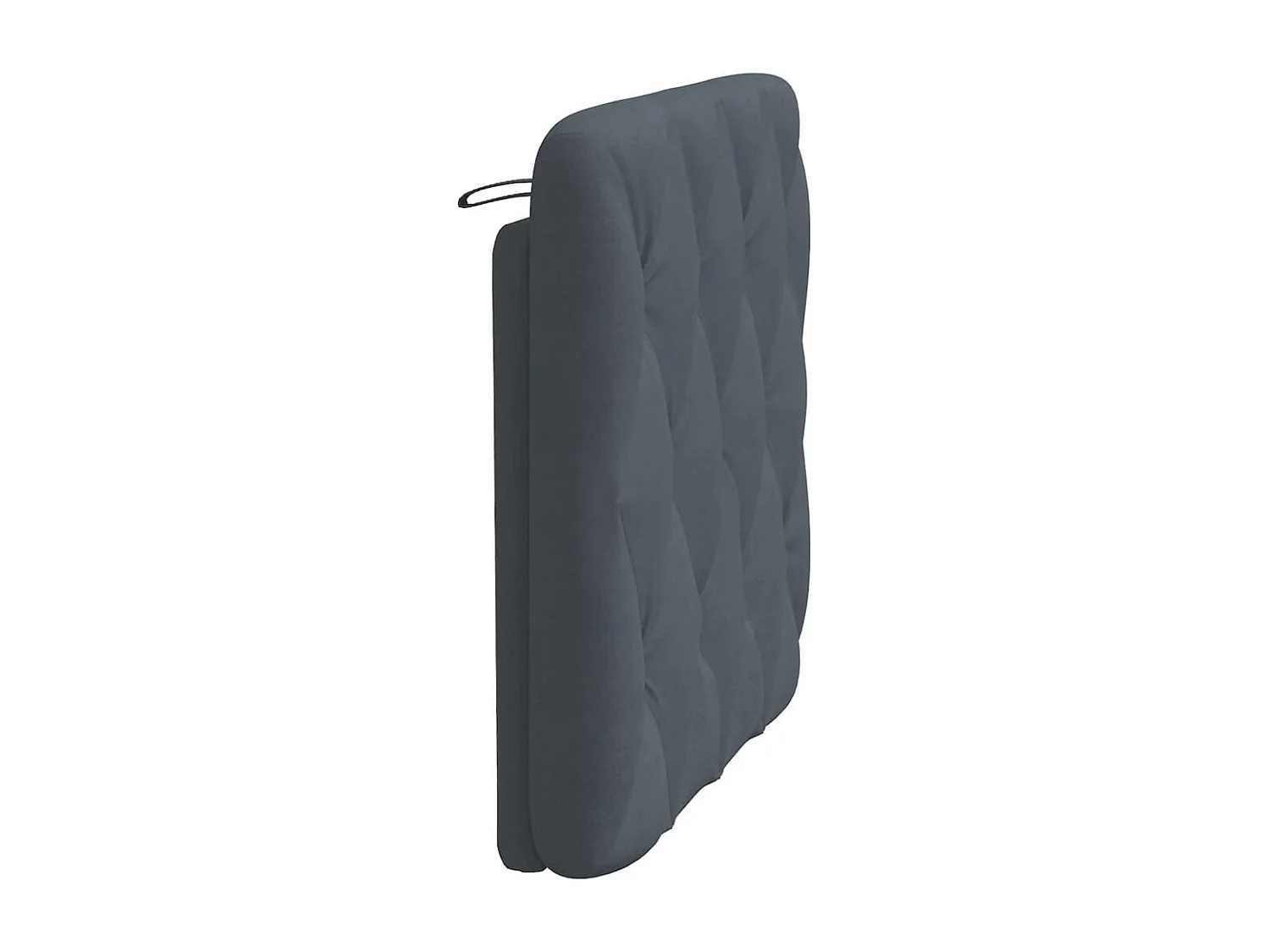 Hoofdbord | Hoofdbordkussen 90 cm fluweel donkergrijs