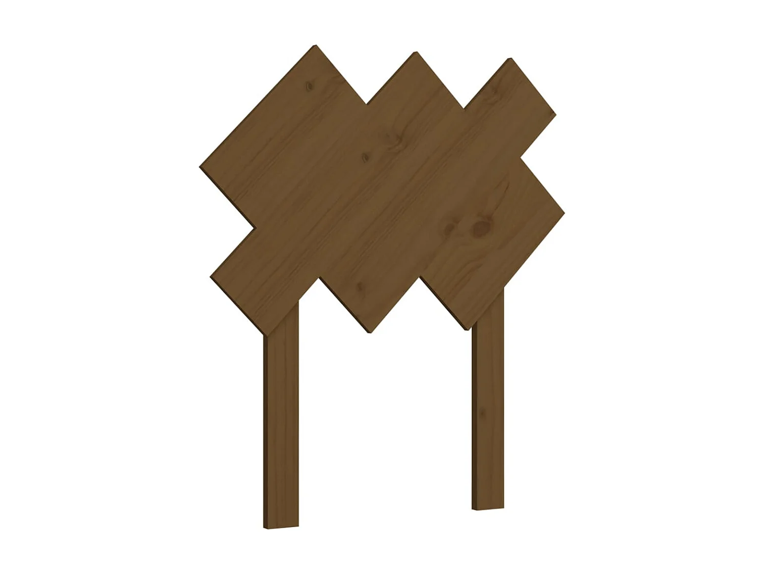 Tête de Lit | Panneau de tête pour lit Moderne Marron miel 72,5x3x81 cm Bois massif de pin