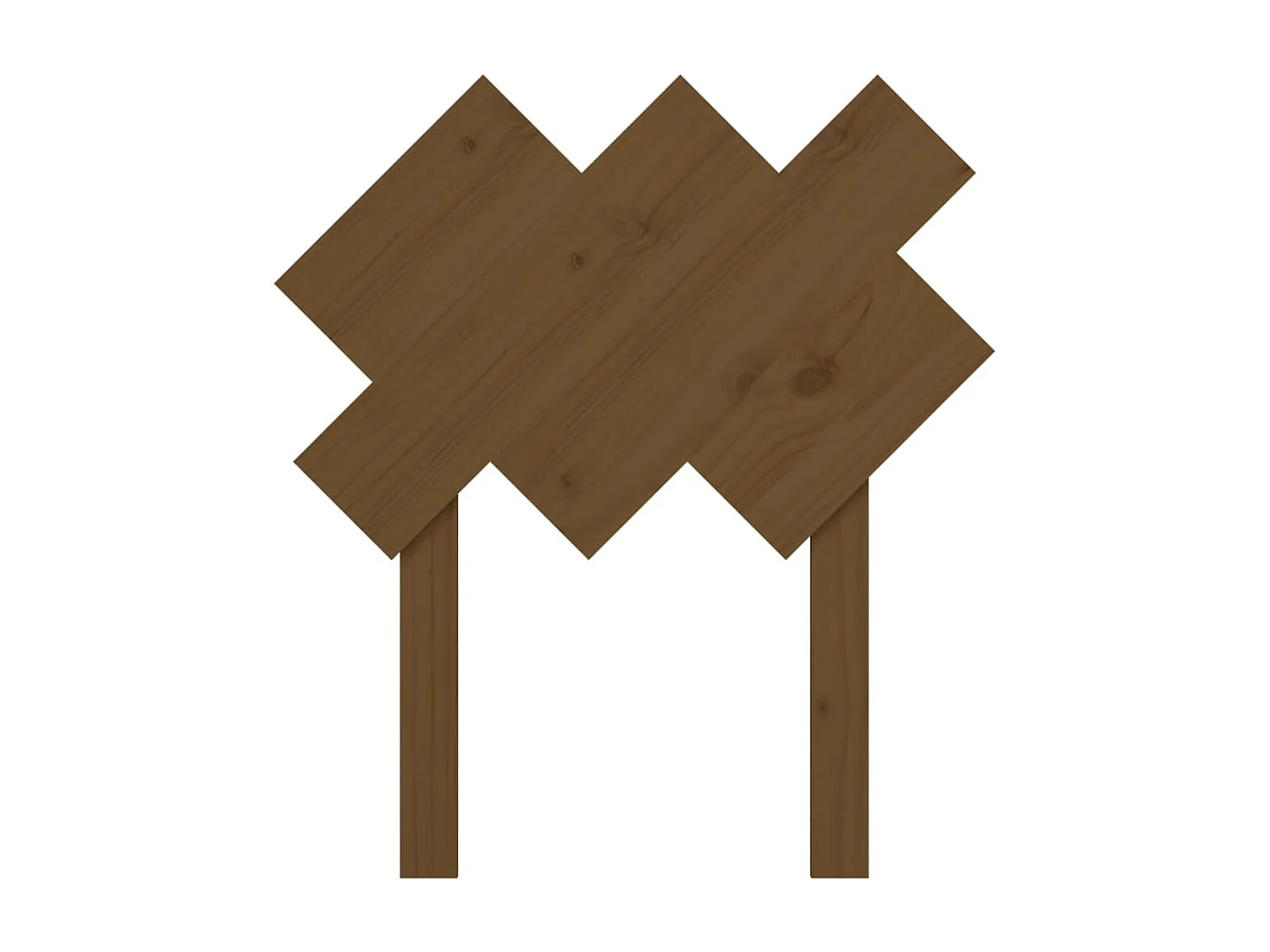 Tête de Lit | Panneau de tête pour lit Moderne Marron miel 72,5x3x81 cm Bois massif de pin