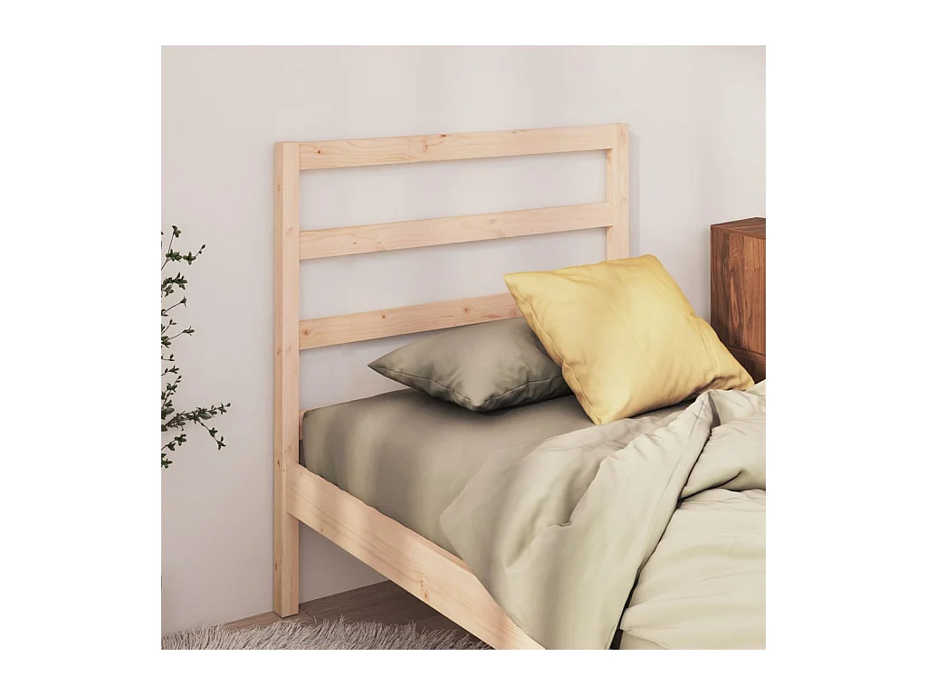 Cabecero de Cama | Cabezal de cama | Mueble de cabecero madera maciza de pino 96x4x100 cm